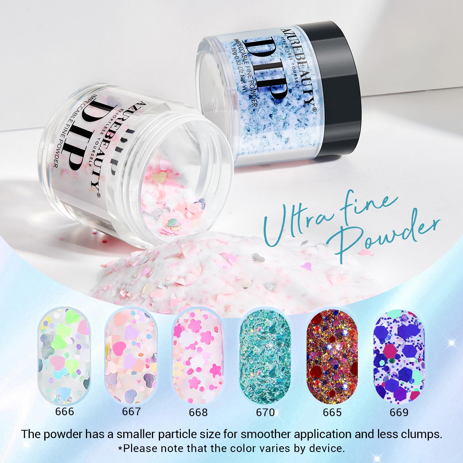 AZUREBEAUTY size scale with hand for proportion and practical jar sizing clarity