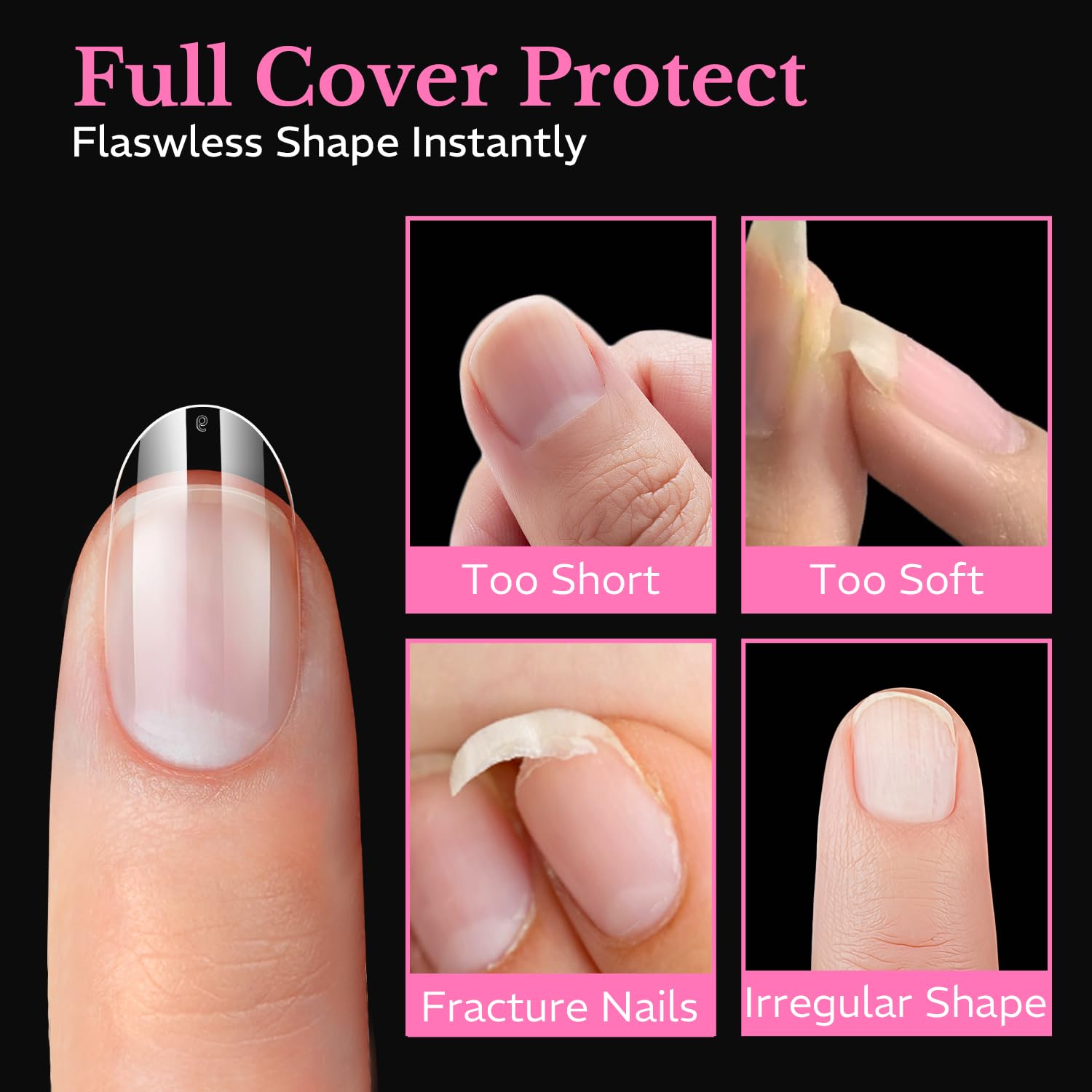 AZUREBEAUTY soft-gel tip flexing to show durability and comfort
