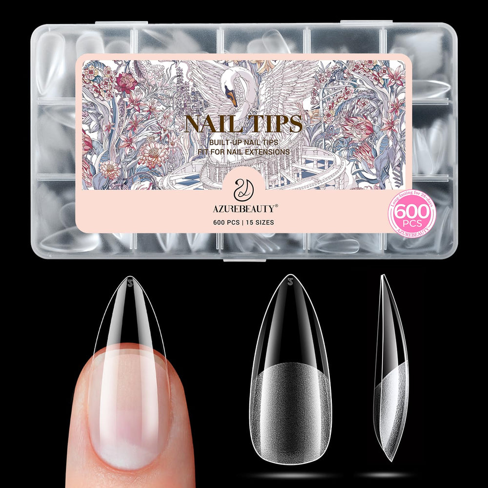 AZUREBEAUTY painted stiletto nails in lifestyle setting for stylish results