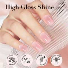 AZUREBEAUTY swatch wheel showing light-peach translucency and buildable color benefit