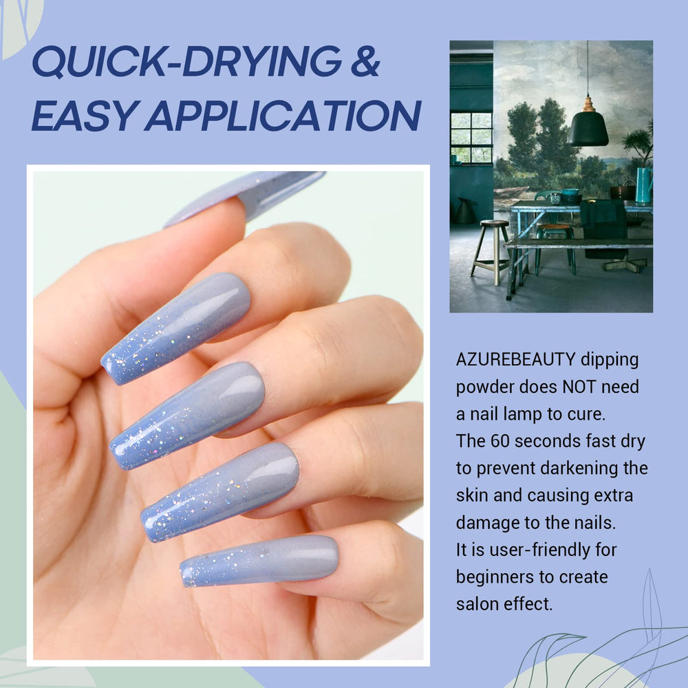 AZUREBEAUTY swatch strip with all six shades demonstrating color range benefit