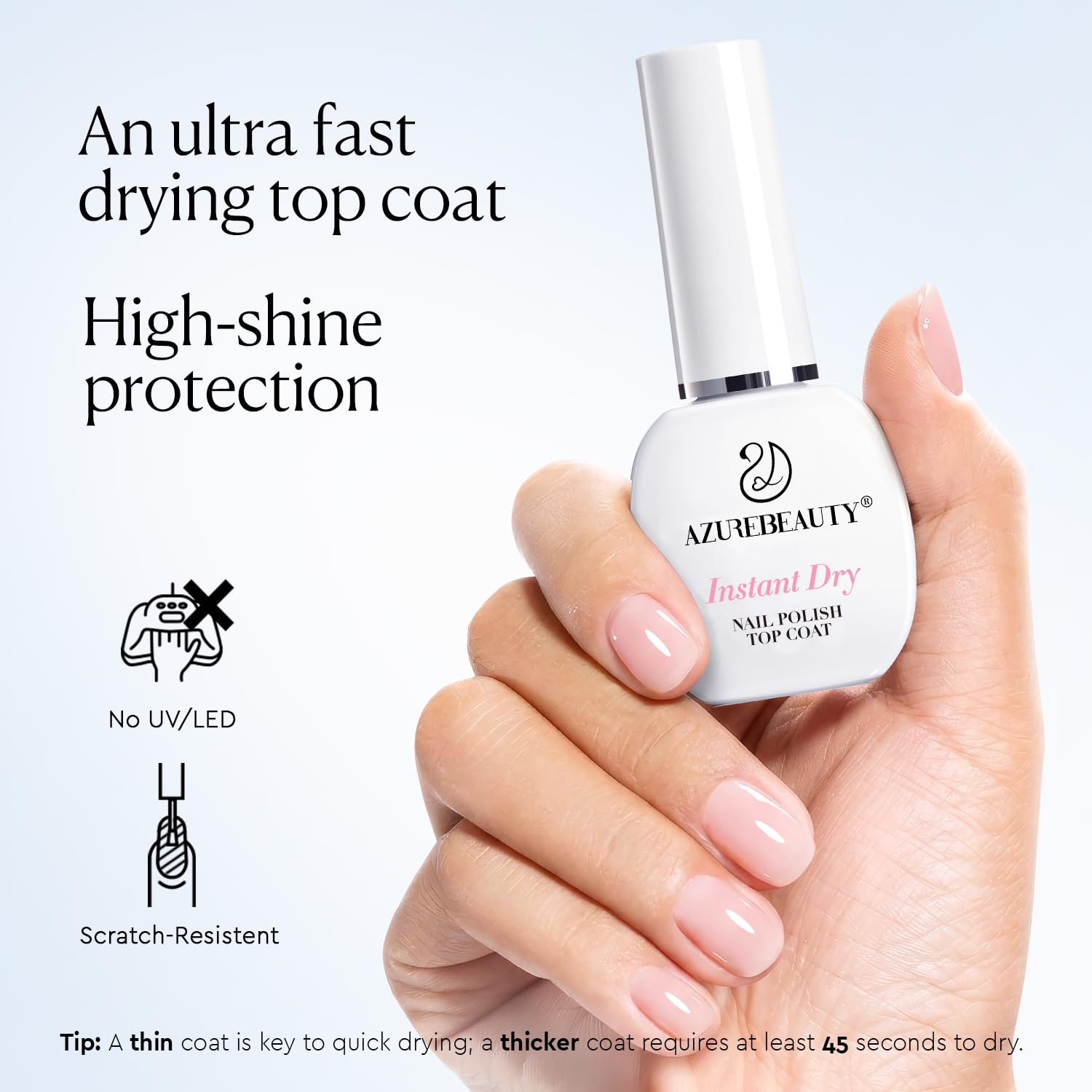 AZUREBEAUTY texture droplet highlighting smooth self-leveling formula benefit