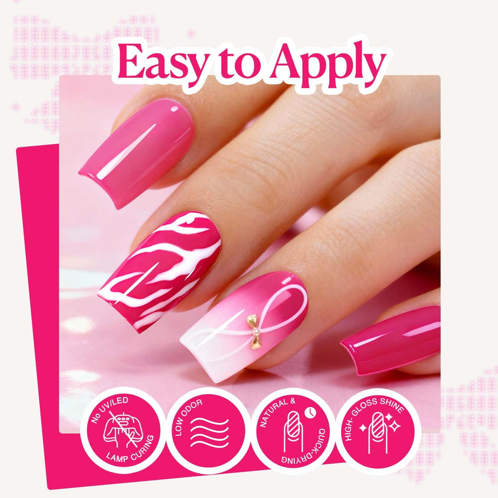 AZUREBEAUTY close-up of clear top coat bottle highlighting glossy finish and shine boost