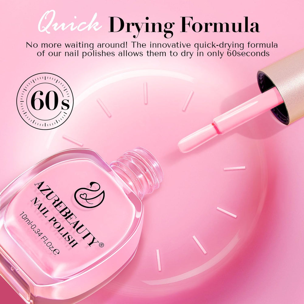 AZUREBEAUTY top coat detail demonstrating glossy finish and chip resistance benefit