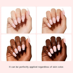 AZUREBEAUTY nails with topcoat locked shine showing enhanced durability and gloss benefit