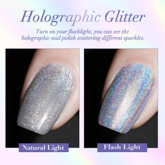 AZUREBEAUTY nails before and after top coat illustrating high gloss
