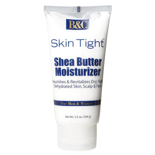 B&C Skin Tight front packaging showing jar and benefit of deep hydration