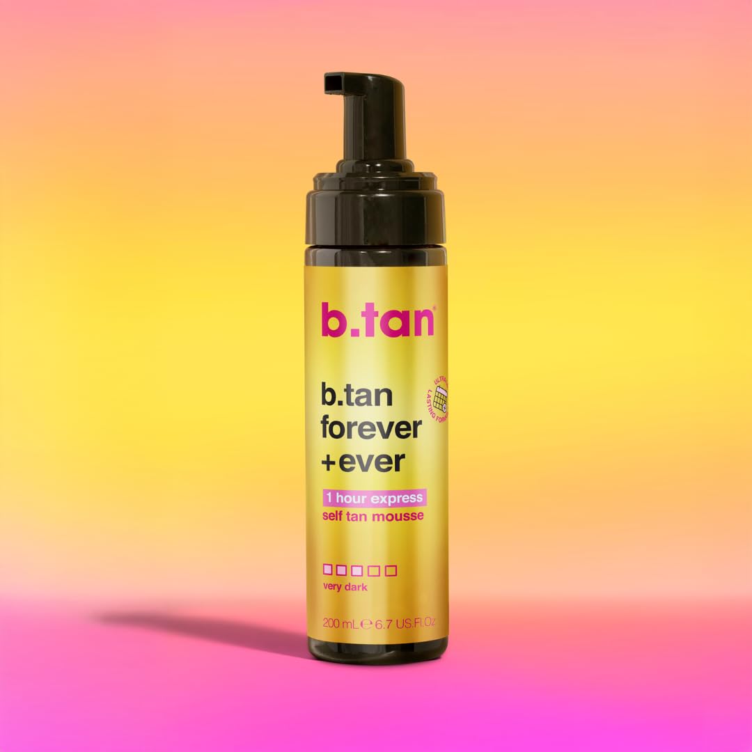 b.tan label closeup highlighting vegan and paraben-free benefit