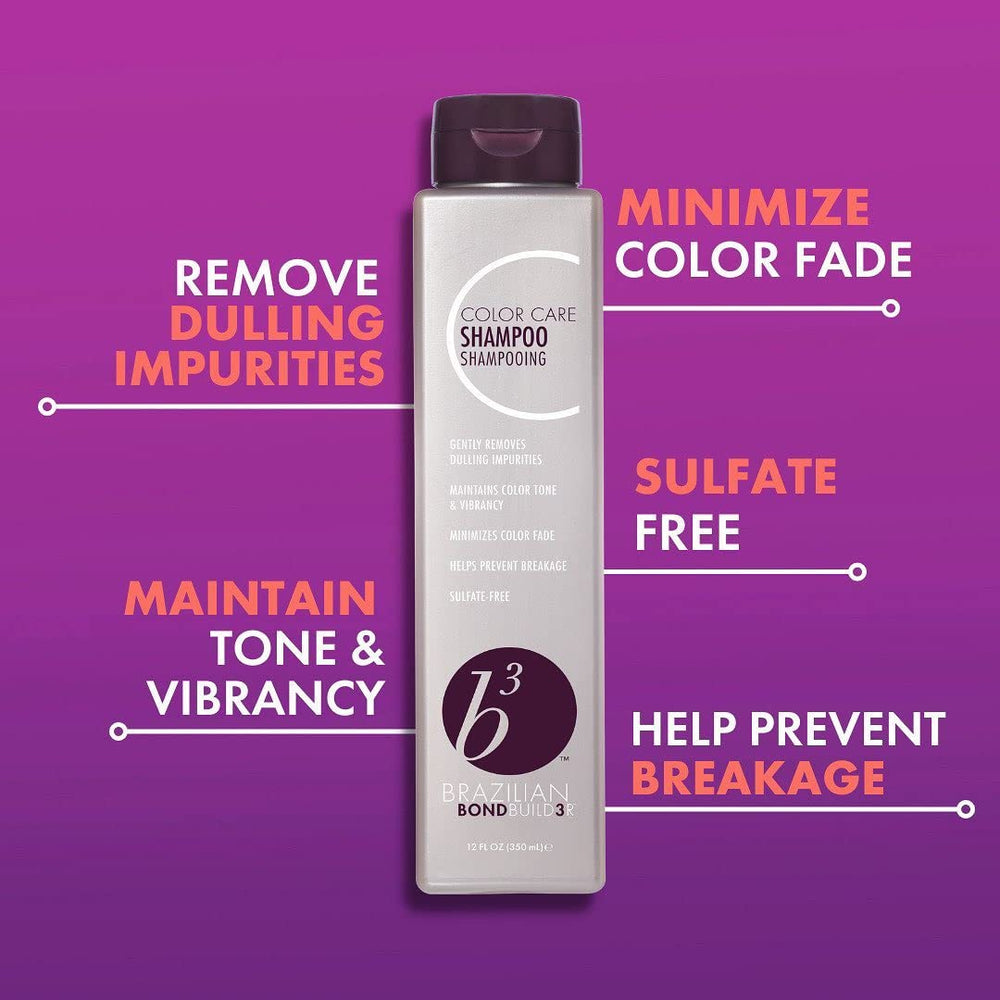 B3 Brazilian Bondbuilder shampoo texture pour closeup showing gentle, viscous consistency
