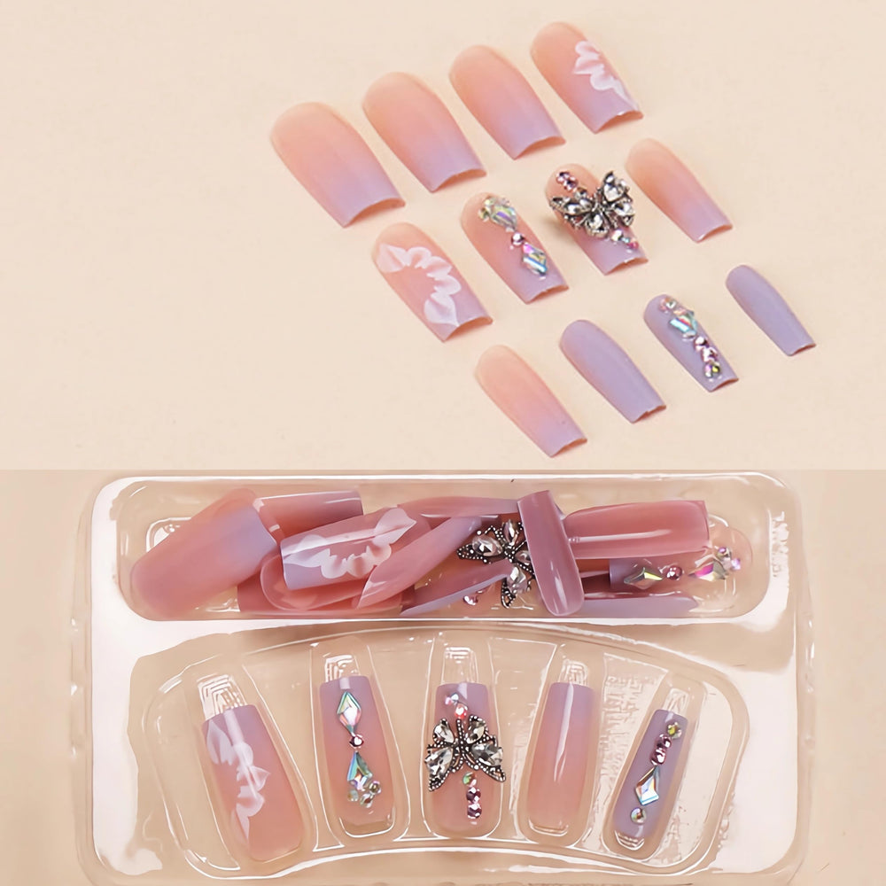 BABALAL 3D flower charm texture close-up for dimensional, luxe manicure
