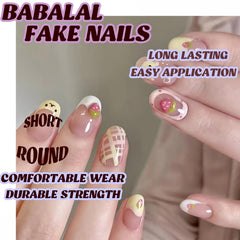 BABALAL application scene with glue and tabs, secure long wear