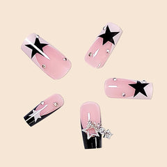 BABALAL close-up of 3D star and rhinestone detail for added sparkle