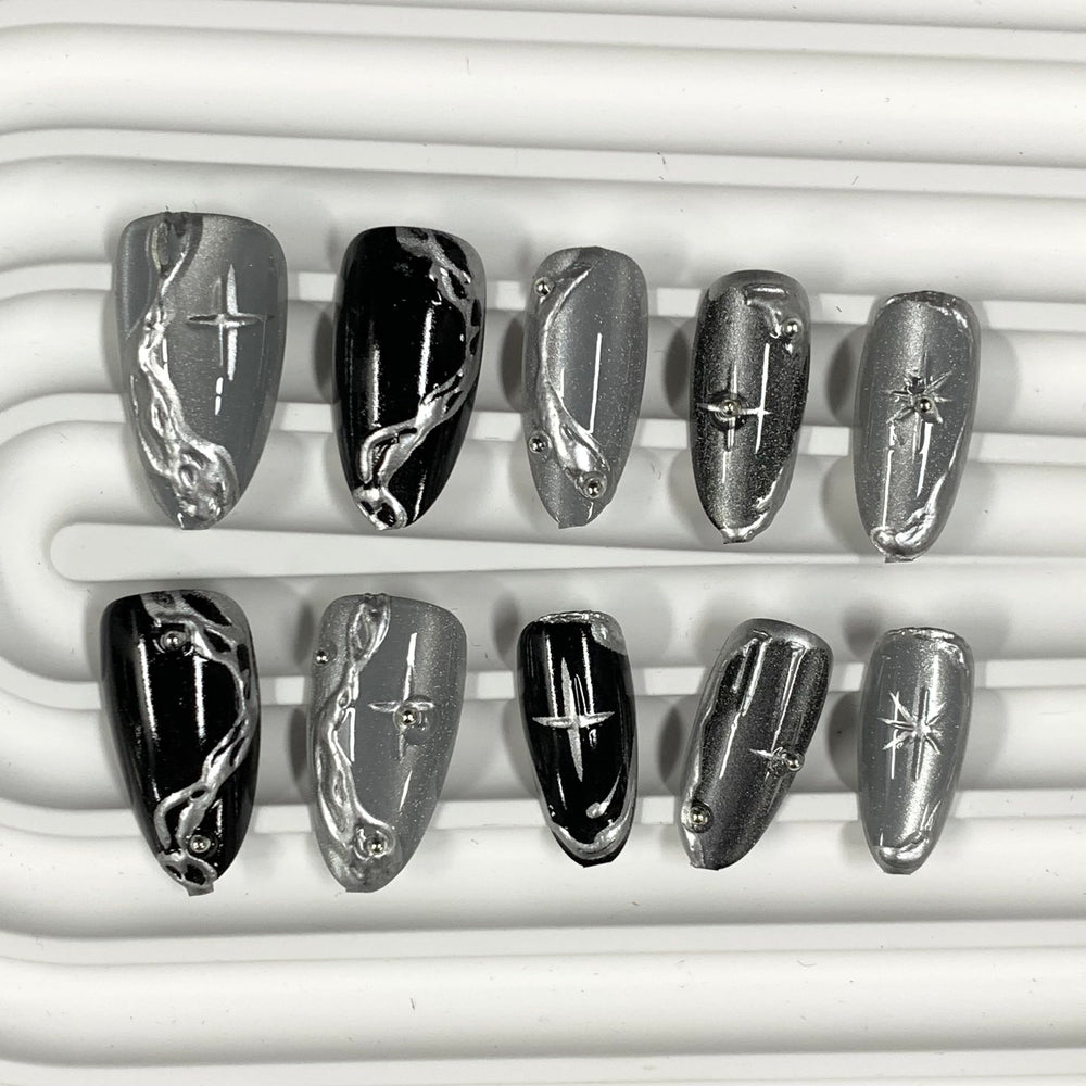 BABALAL close-up of silver chrome finish showing mirror-like shine benefit