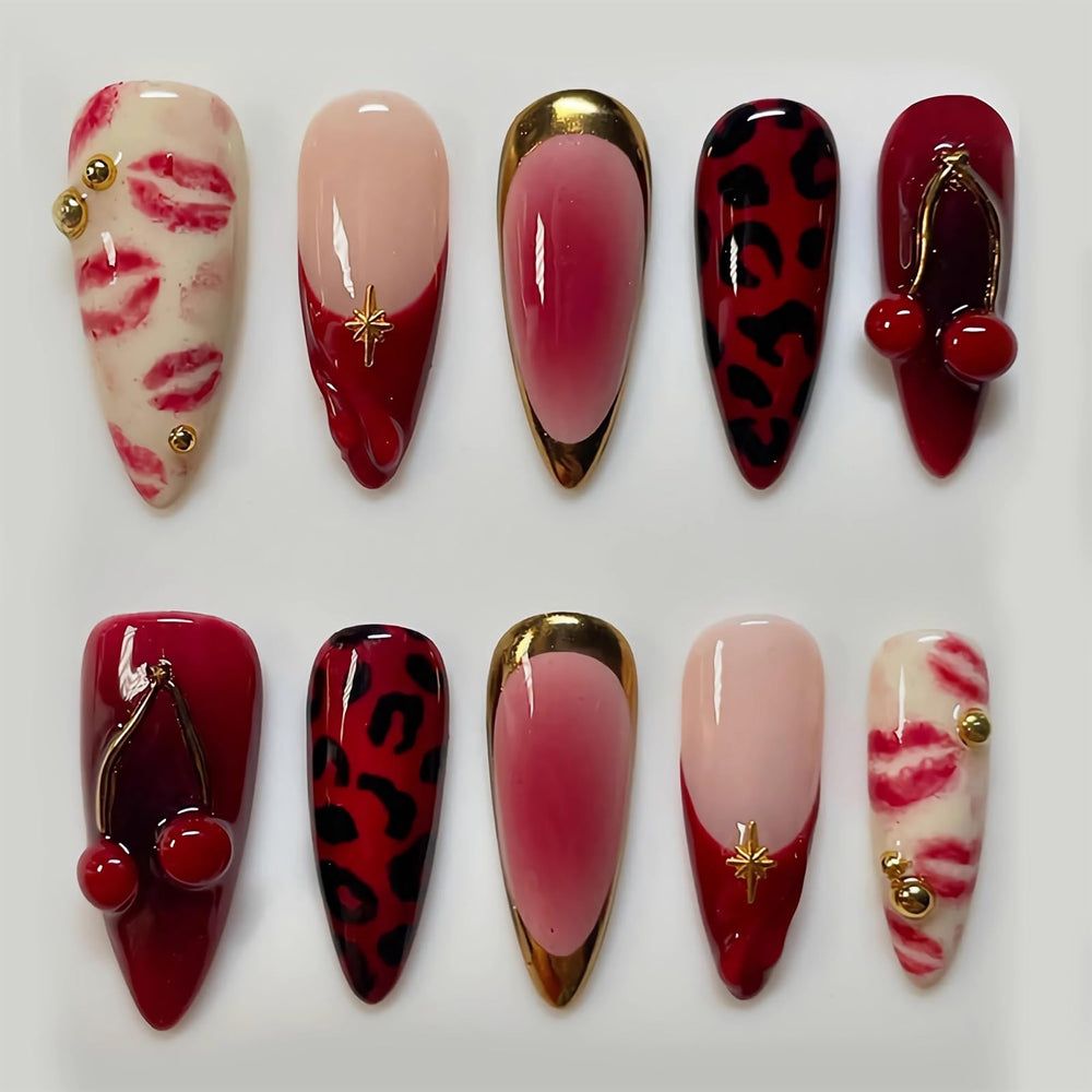 BABALAL front packaging showing full 24-piece nail set and glue for quick styling