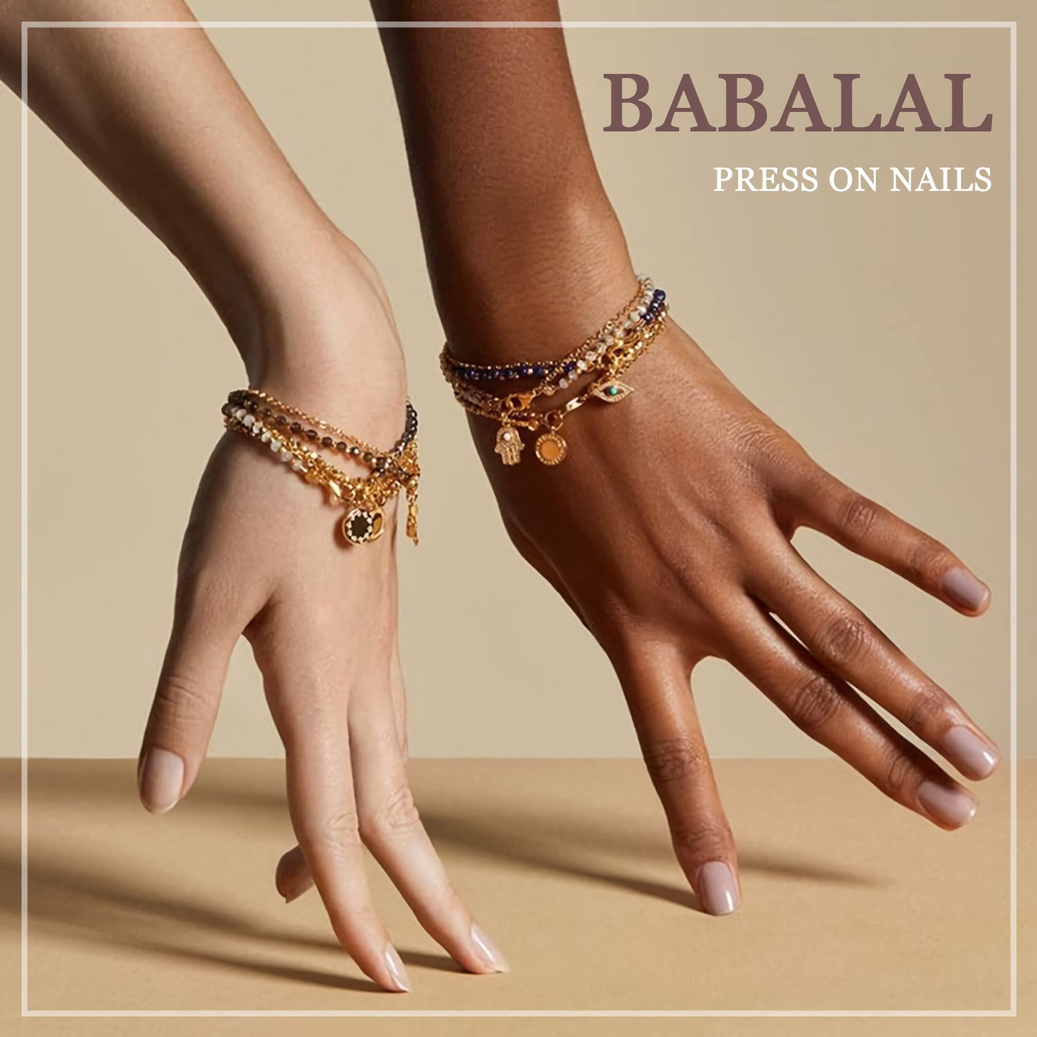 BABALAL storage layout of spare nails protecting 3D charms between uses