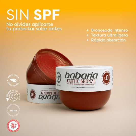 Babaria back label close-up with directions and ingredient clarity
