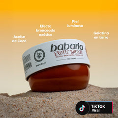 Babaria gel texture close-up showing jelly consistency and quick absorption