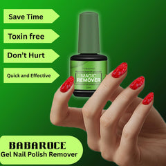 Babaroce clear remover drop texture highlighting concentrated fast-acting formula