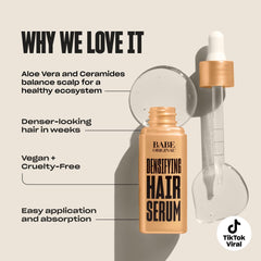 BABE ORIGINAL pipette applying serum to scalp for targeted treatment benefit
