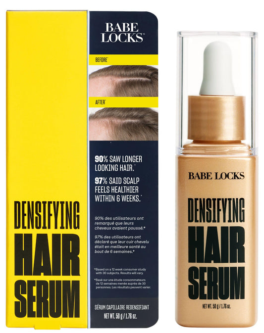 BABE ORIGINAL front bottle showing serum packaging and benefits