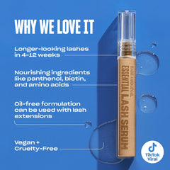 BABE ORIGINAL clear serum texture drop showing lightweight hydration benefit