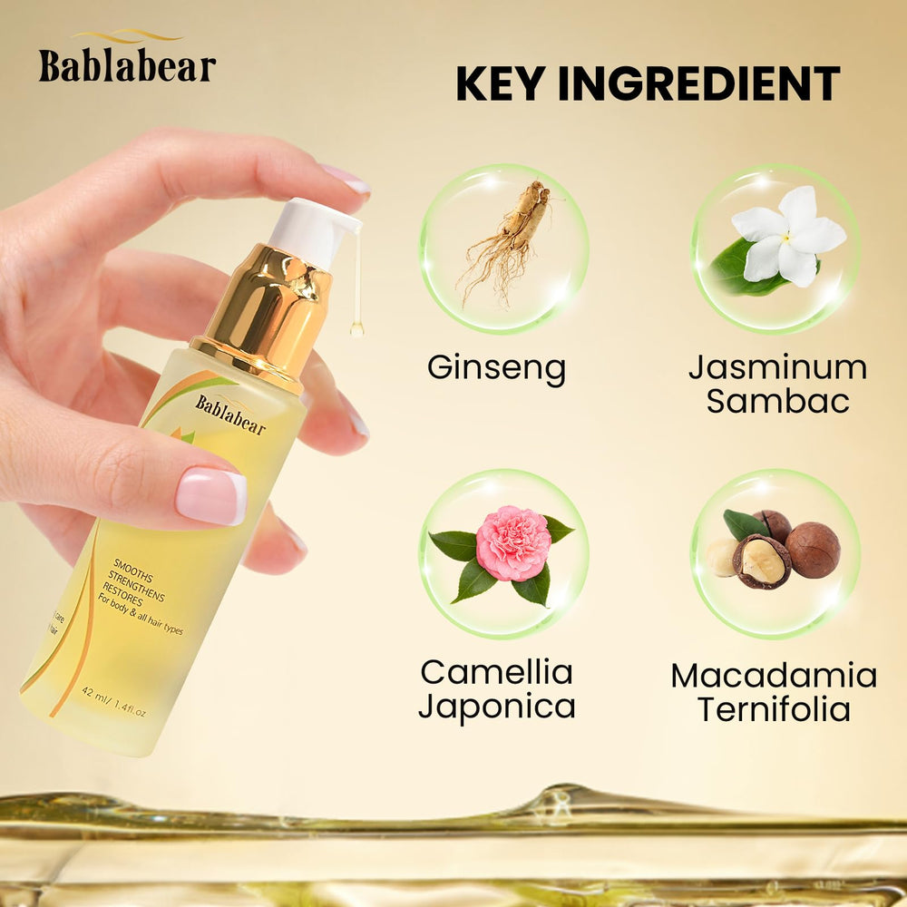 bablabear texture drop of serum demonstrating smooth non-greasy consistency