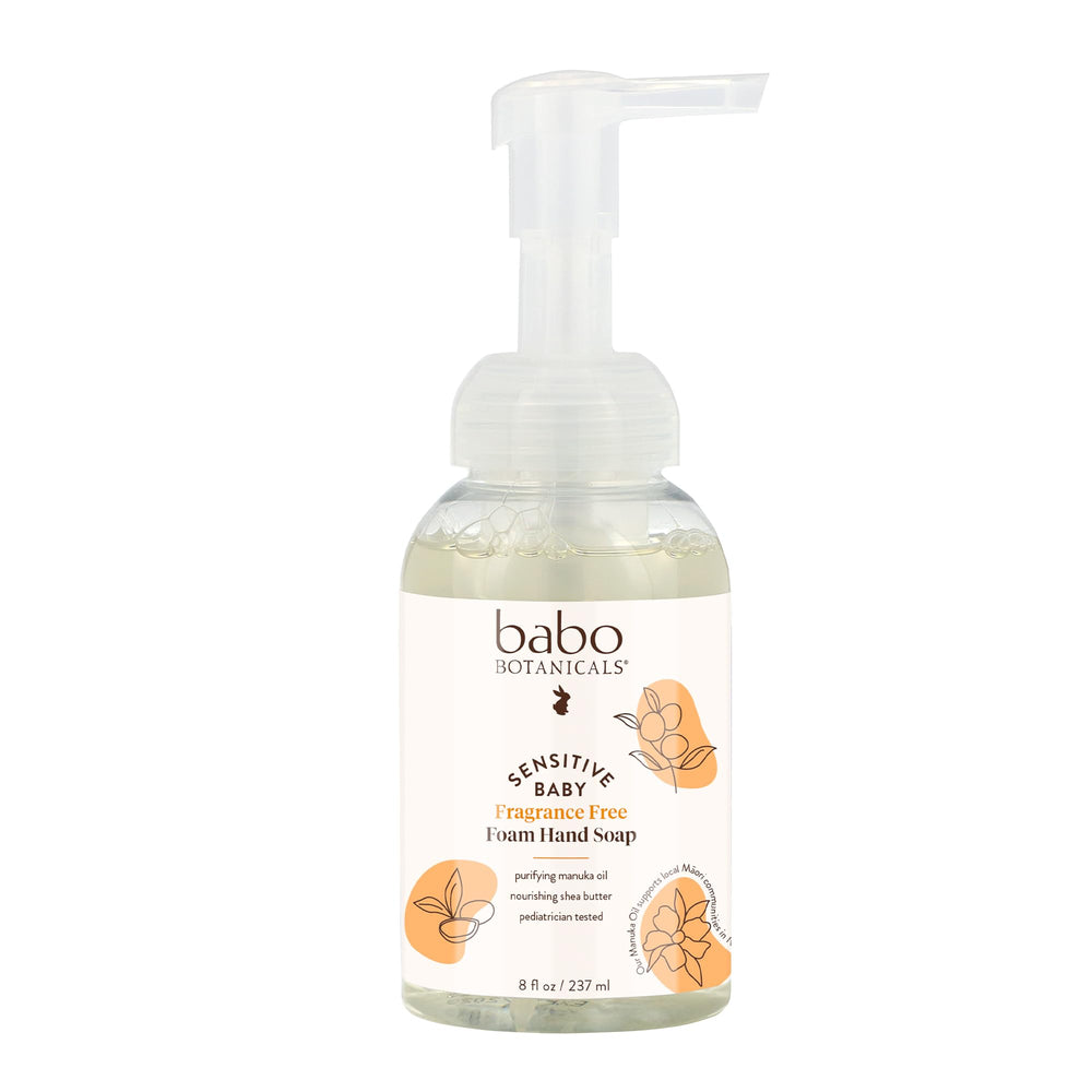 Babo Botanicals front packaging showing foam pump and brand clarity