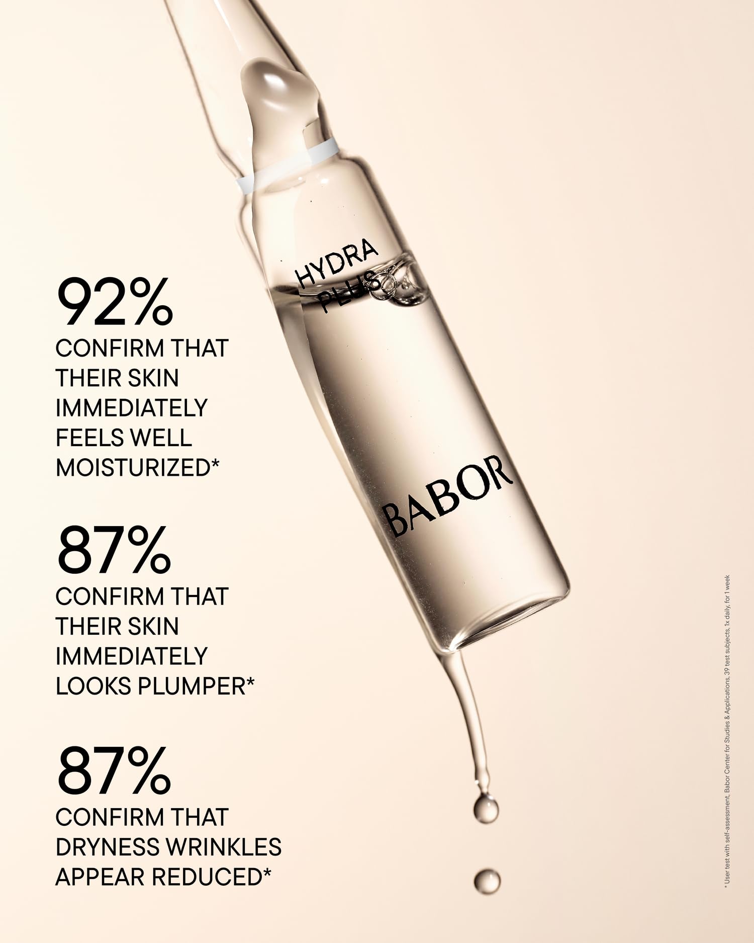 BABOR multiple ampoules in box highlighting hygienic single-dose benefit