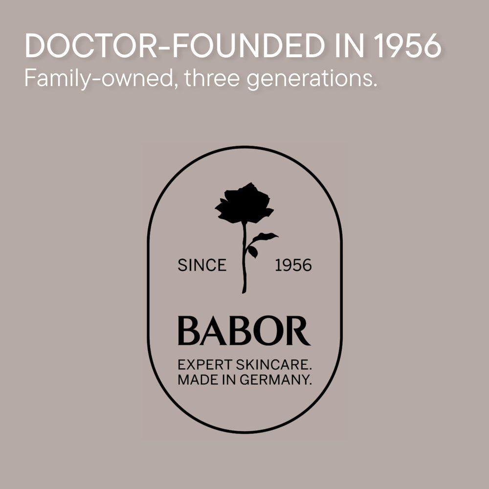 BABOR hand applying ampoule serum illustrating fast absorption benefit
