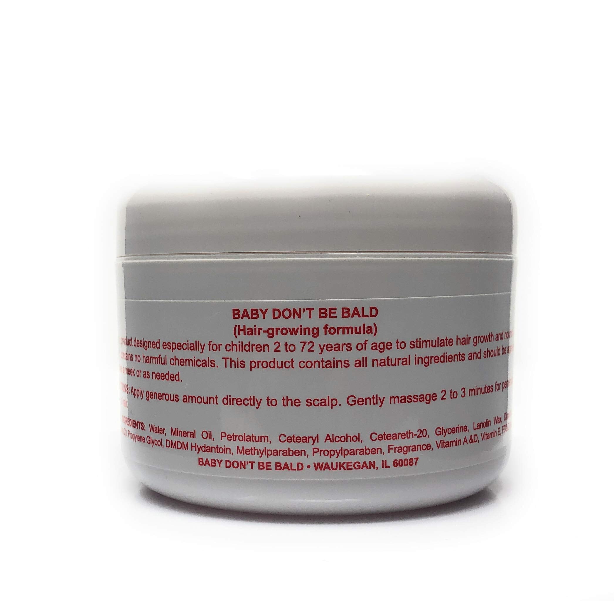 Baby Don't Be Bald being applied to a child's scalp with gentle massage for healthier-feeling hair