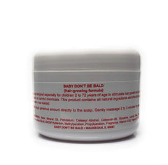 Baby Don't Be Bald being applied to a child's scalp with gentle massage for healthier-feeling hair