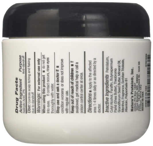 BabyFaceDiary DOO GRO being applied to scalp from jar, targeted relief and style-safe benefit