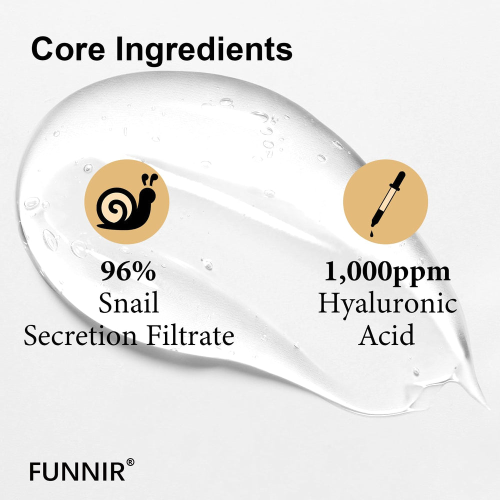 BabyFaceDiary FUNNIR texture close-up showing gel-essence consistency for fast absorption benefit
