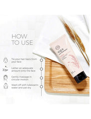 BabyFaceDiary bottle styled on bathroom shelf conveying everyday skincare routine