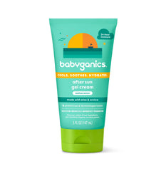 BabyGanics mellow melon front packaging showing tube and branding for travel-friendly use
