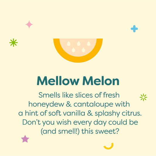 BabyGanics mellow melon cream-gel texture close-up highlighting lightweight absorbency