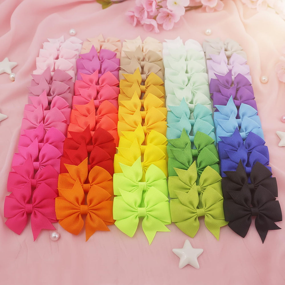 Babymatch bows worn on infant model offering comfortable styling