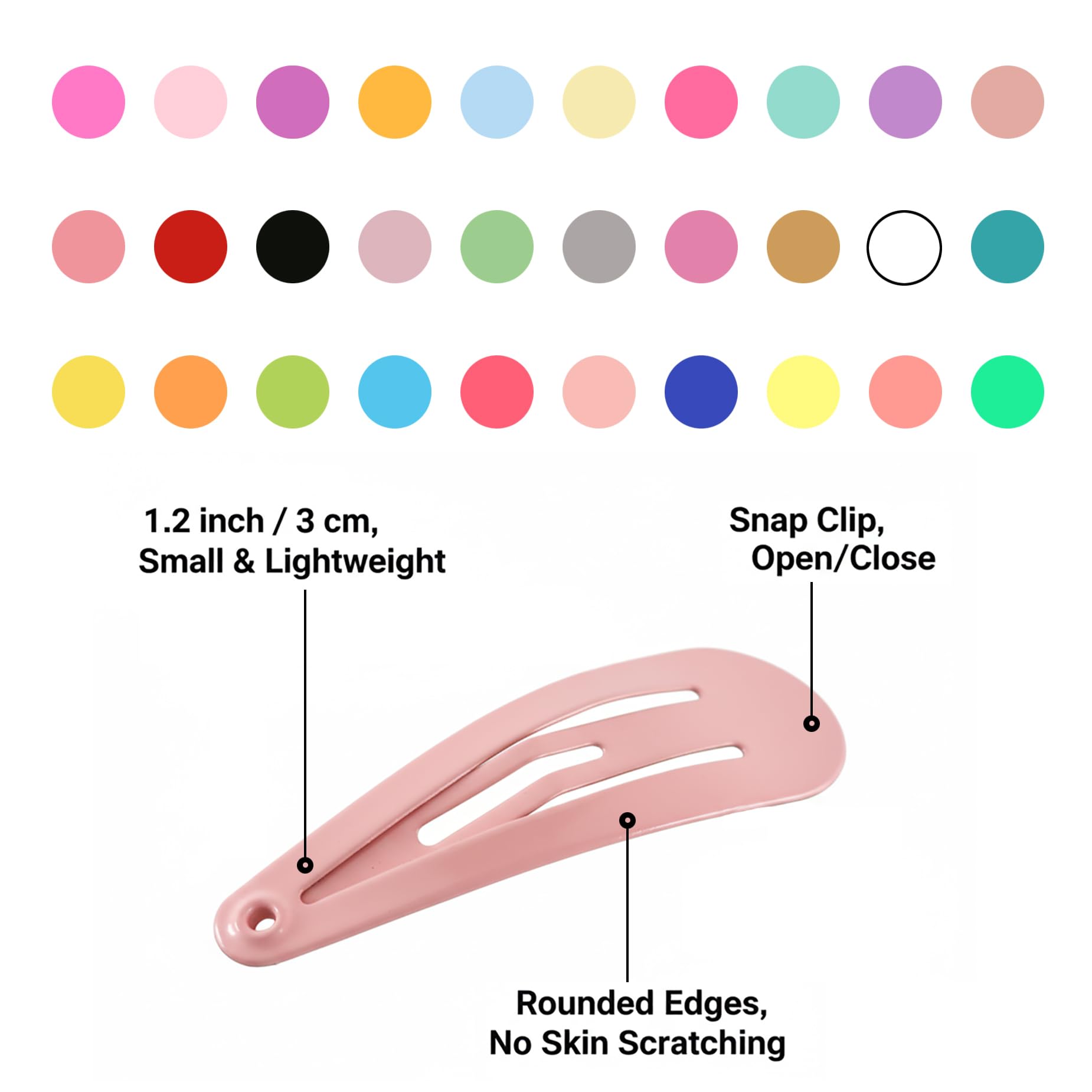 Babymatch clips in hand to show scale and lightweight, parent-friendly benefit