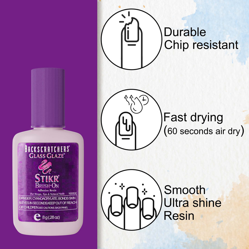 BACKSCRATCHERS resin drop texture demonstrating smooth self-leveling finish