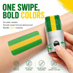 BADCOLOR under-eye stripe application, quick bold sports look