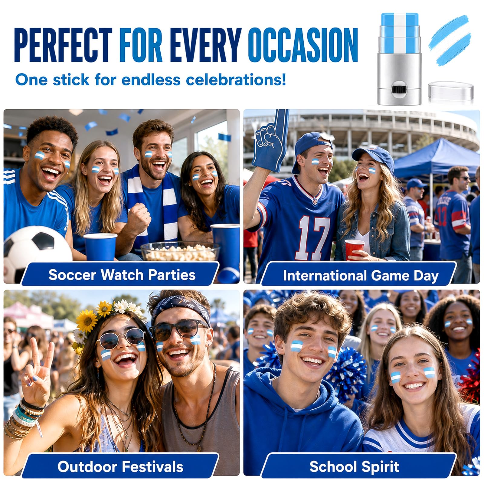 BADCOLOR used as under-eye sports stripes delivering sweat-resistant definition