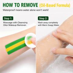 BADCOLOR removal with cleansing oil, effective gentle cleanup