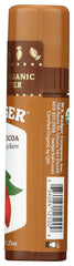 Badger ingredient label detail highlighting USDA organic and Fair Trade