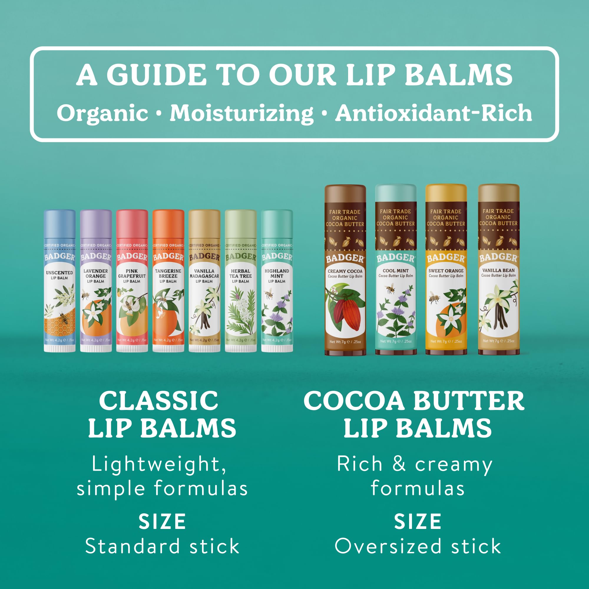 Badger lip balm in outdoor setting showing refreshing mint use on-the-go