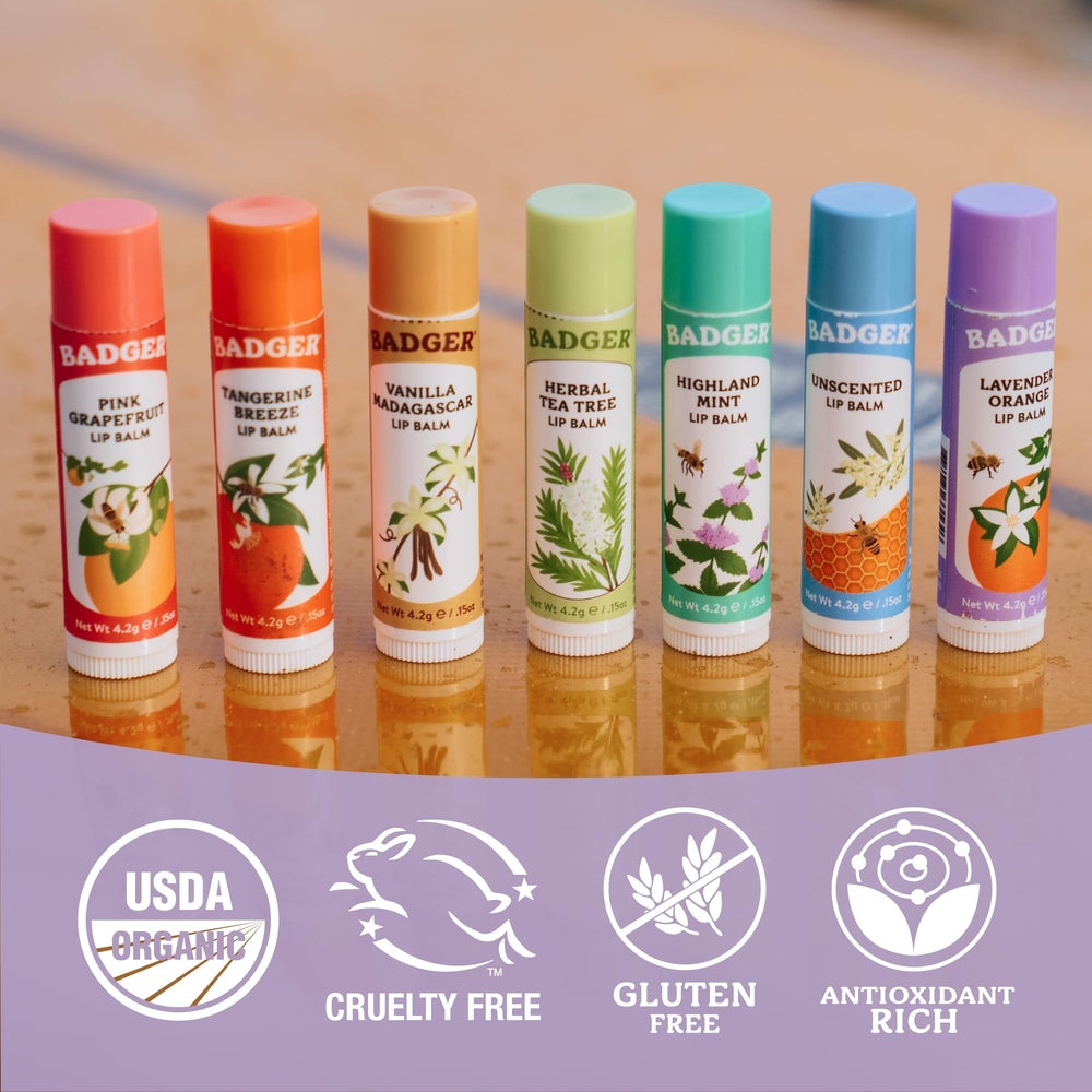 Badger swipe of balm on skin showing silky texture and quick absorption benefits