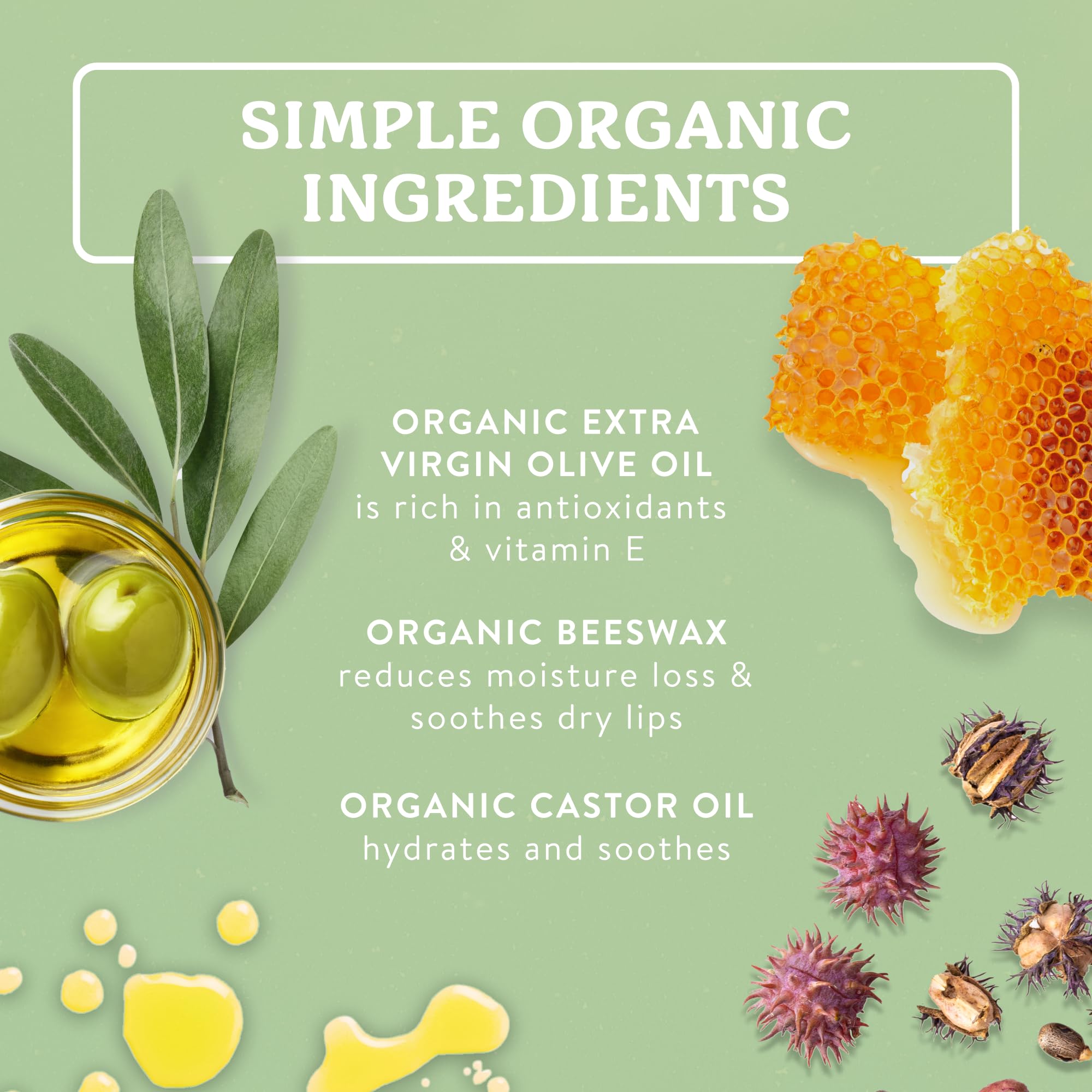 Badger ingredient label close-up highlighting organic components