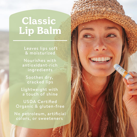 Badger open tube displaying smooth balm texture for easy glide