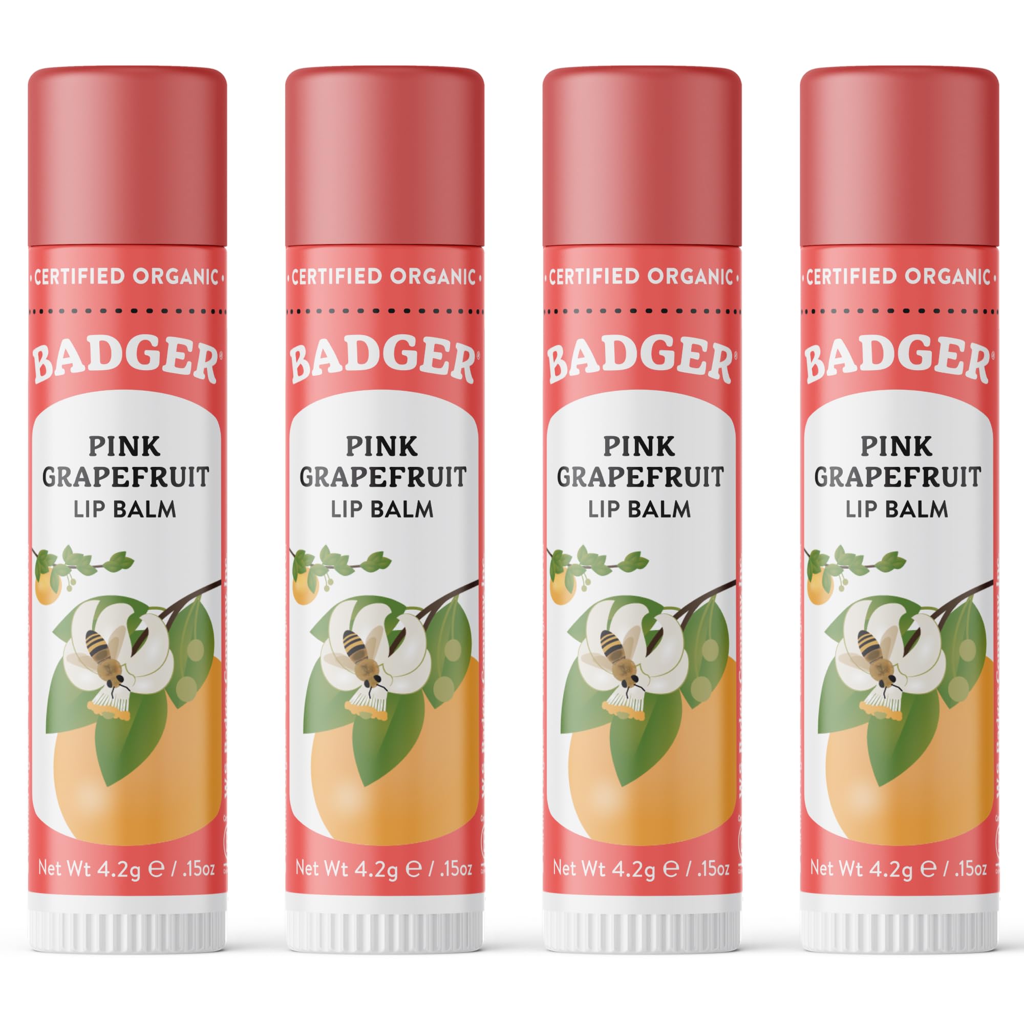 Badger front tube showing label and citrus design for easy identification and benefit