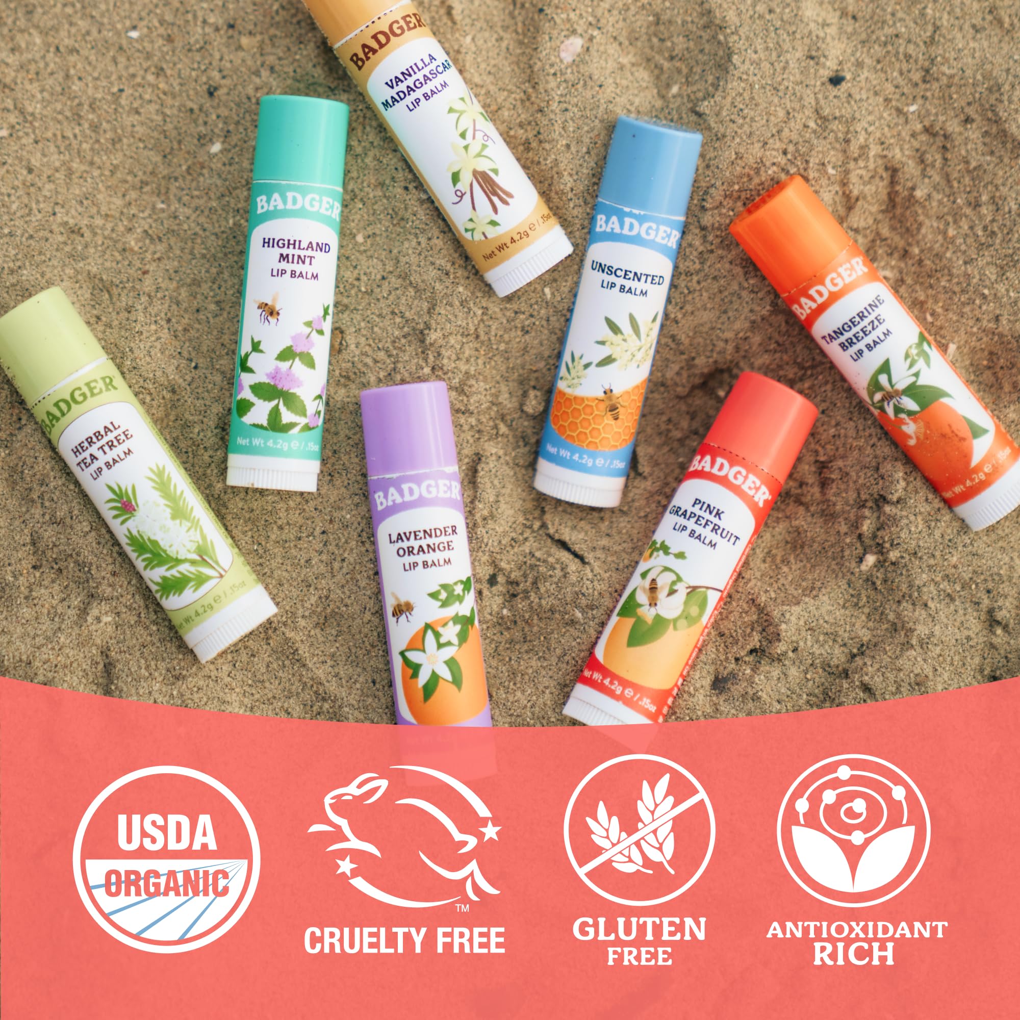 Badger manufacturing label noting solar-made production for sustainable choice