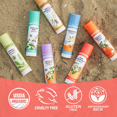 Badger manufacturing label noting solar-made production for sustainable choice